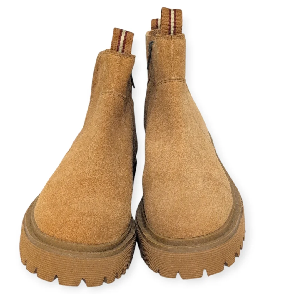 NWOB Madewell Calvin Boot Distant Sand Suede Size 7.5